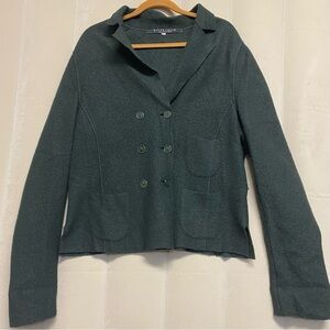 Ritva Falla Marimekko Womens Coat XXL 2XL 100% Felted Virgin Wool Finland Luxury